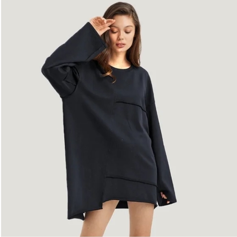 NAP black Edgy Oblique Sweatshirt